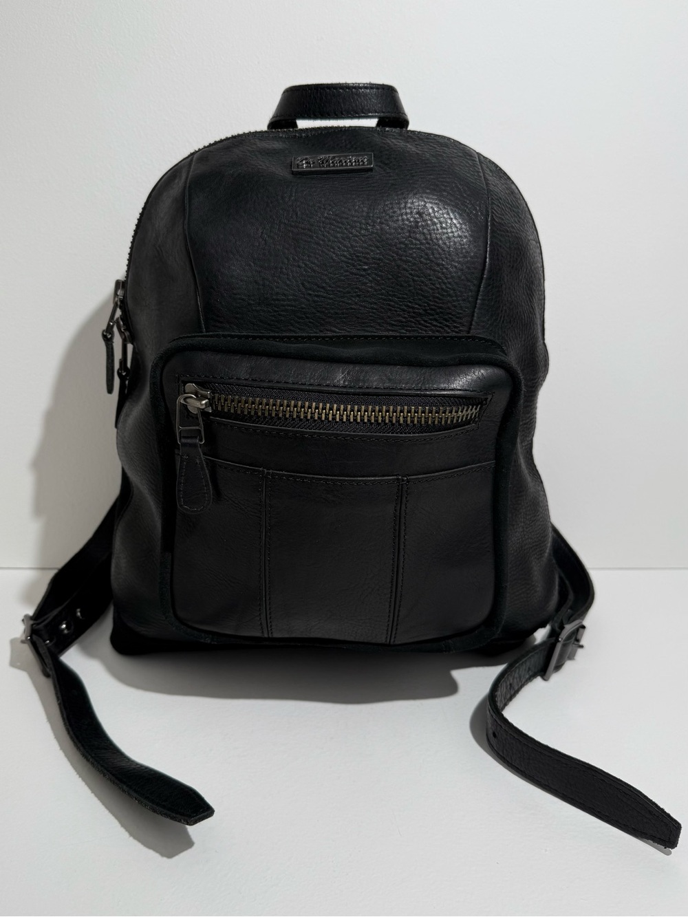 Dr. Martens Harness Backpack Black Leather Slouch Bag